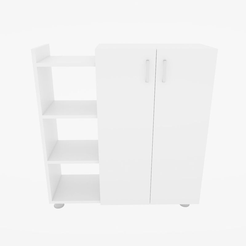 Casa si Gradina - Mobilier - Dulapuri si sifoniere - Dulapuri pantofi - Dulap pantofi, Hanah Home, pal melaminat, alb, 90x29.6x95 cm - Infinity.ro