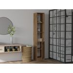 Casa si Gradina - Mobilier - Mobilier baie - Corpuri baie - Dulap baie, Hanah Home, pal melaminat, nuc, 30x29.6x170 cm - Infinity.ro