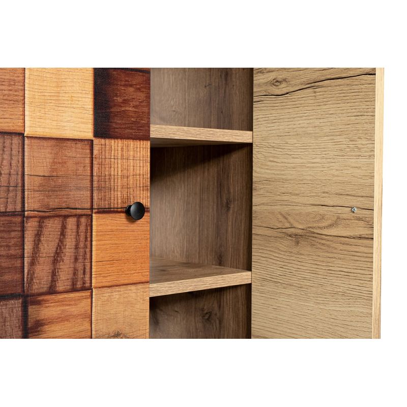 Casa si Gradina - Mobilier - Dulapuri si sifoniere - Dulapuri - Dulap multifunctional, Hanah Home, panou aglomerat melaminat, hititte, 51x32x140 cm - Infinity.ro