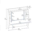 Casa si Gradina - Mobilier - Mese si birouri - Birouri - Birou, Hanah Home, pal melaminat, antracit, 123.6x55x120 cm - Infinity.ro