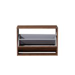 Casa si Gradina - Mobilier - Organizare si depozitare - Organizator incaltaminte - Dulap pentru pantofi, Hanah Home, pal melaminat, nuc oslo, 60x42x30 cm - Infinity.ro