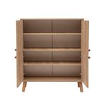 Casa si Gradina - Mobilier - Dulapuri si sifoniere - Dulapuri - Dulap multifunctional, Hanah Home, pal melaminat, sonoma verde galben, 95x36x111 cm - Infinity.ro