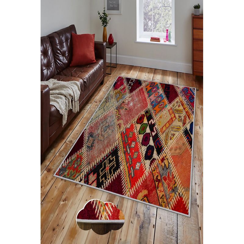 Casa si Gradina - Textile si covoare - Covoare - Covorase intrare - Covoras de intrare, Conceptum Hypnose, multicolor, 80x150 cm, 100% poliester, antiderapant, 571HFT2324 - Infinity.ro