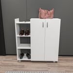 Casa si Gradina - Mobilier - Dulapuri si sifoniere - Dulapuri pantofi - Dulap pantofi, Hanah Home, pal melaminat, alb, 90x29.6x95 cm - Infinity.ro
