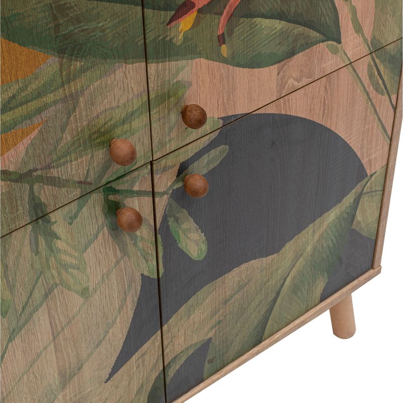 Casa si Gradina - Mobilier - Dulapuri si sifoniere - Dulapuri - Dulap multifunctional, Hanah Home, pal melaminat, sonoma verde galben, 95x36x111 cm - Infinity.ro