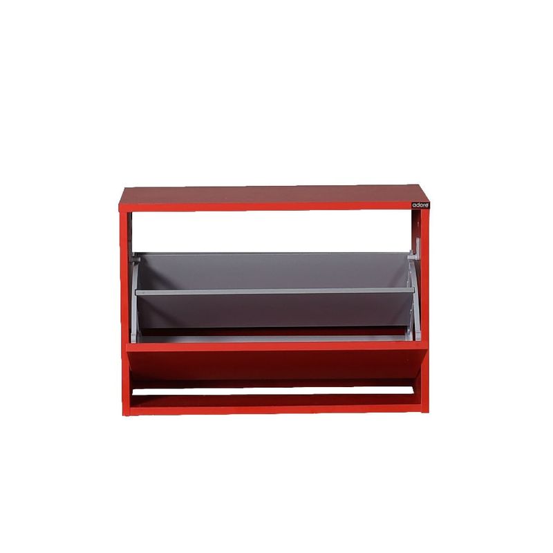Casa si Gradina - Mobilier - Dulapuri si sifoniere - Dulapuri pantofi - Dulap pantofi, Hanah Home, pal melaminat, rosu, 60x30x42 cm - Infinity.ro