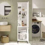 Casa si Gradina - Mobilier - Dulapuri si sifoniere - Dulapuri - Dulap multifunctional, Hanah Home, pal melaminat, alb, 45x35.5x173.6 cm - Infinity.ro
