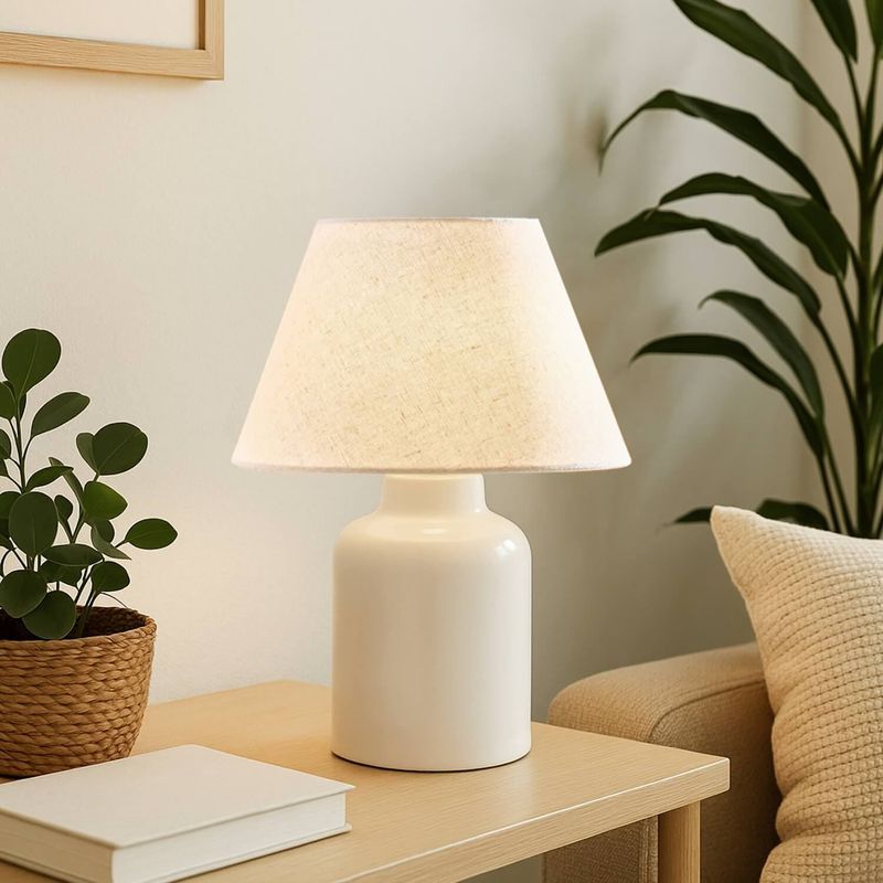 Casa si Gradina - Corpuri si surse de iluminat - Veioze si lampi - Veioze - Veioza, Opviq, pvc, crem, 31 cm - Infinity.ro