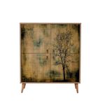 Casa si Gradina - Mobilier - Dulapuri si sifoniere - Dulapuri - Dulap multifunctional, Hanah Home, PAL melaminat, stejar sonoma, 95x36x111 cm, 863SPH3934 - Infinity.ro