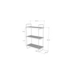 Casa si Gradina - Mobilier - Biblioteci si rafturi - Etajere - Etajera de perete, Hanah Home, pal melaminat, pin atlantic, 40x20x66 cm - Infinity.ro