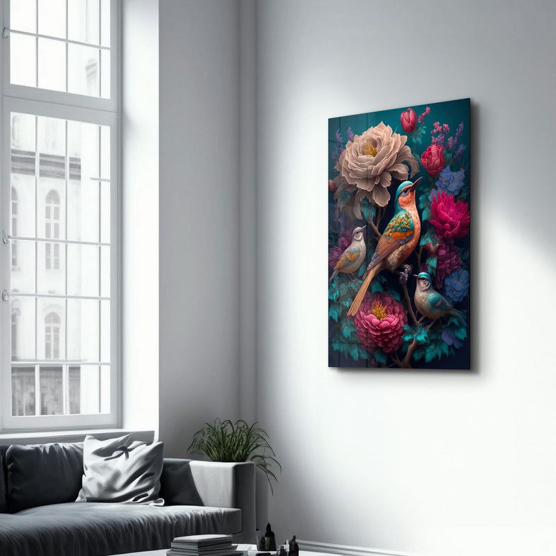 Casa si Gradina - Decoratiuni - Tablouri - Tablou decorativ din sticla, Wallxpert, multicolor, 70x110 cm, sticla securizata, 672BRS5543 - Infinity.ro