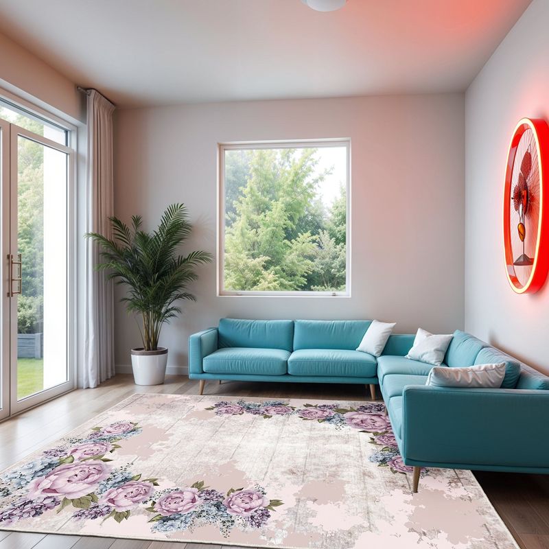 Casa si Gradina - Textile si covoare - Covoare - Covoare casa - Covor, Conceptum Hypnose, multicolor, 80x120 cm, 100% poliester, antiderapant, 369HFT2372 - Infinity.ro