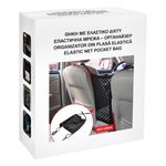 Auto si Moto - Intretinere auto - Odorizante auto - Organizator auto, plasa elastica, negru, 24.5 x 29cm - Infinity.ro