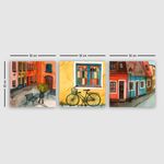 Casa si Gradina - Decoratiuni - Tablouri - Tablou decorativ set 3 piese, Wallxpert, panza, multicolor, 30x30 cm, 564RMY1131 - Infinity.ro