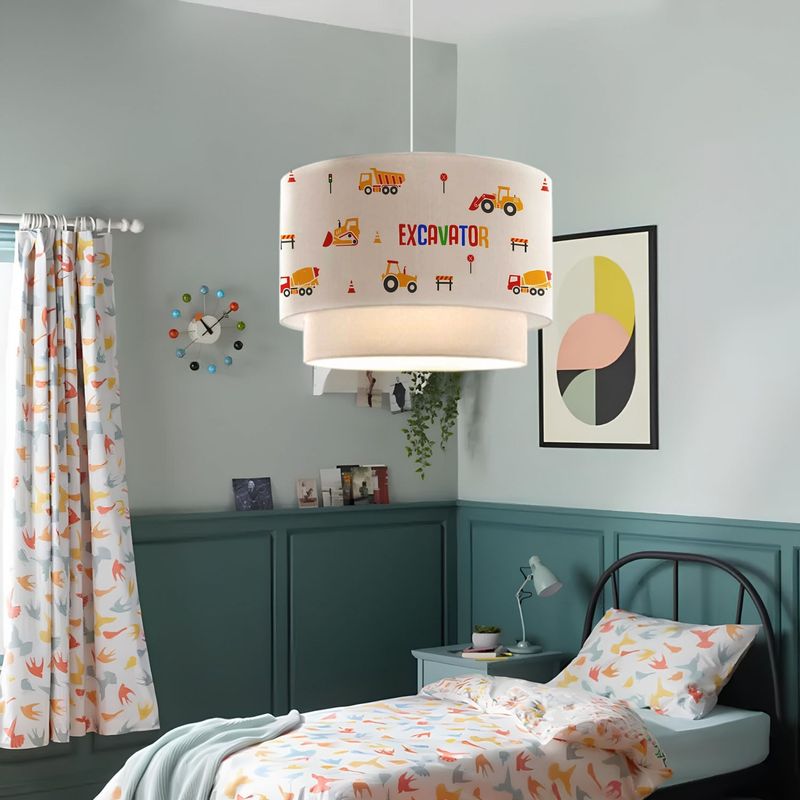 Casa si Gradina - Corpuri si surse de iluminat - Lustre si pendule - Candelabru, Opviq, material textil, multicolor, diametru 30 cm, inaltime 70 cm, 780SGN4664 - Infinity.ro
