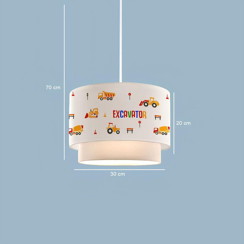 Casa si Gradina - Corpuri si surse de iluminat - Lustre si pendule - Candelabru, Opviq, material textil, multicolor, diametru 30 cm, inaltime 70 cm, 780SGN4664 - Infinity.ro