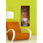 Casa si Gradina - Decoratiuni - Ceasuri - Ceas de perete decorativ, Wallxpert, panza piele de caprioara, multicolor, 30x70 cm - Infinity.ro