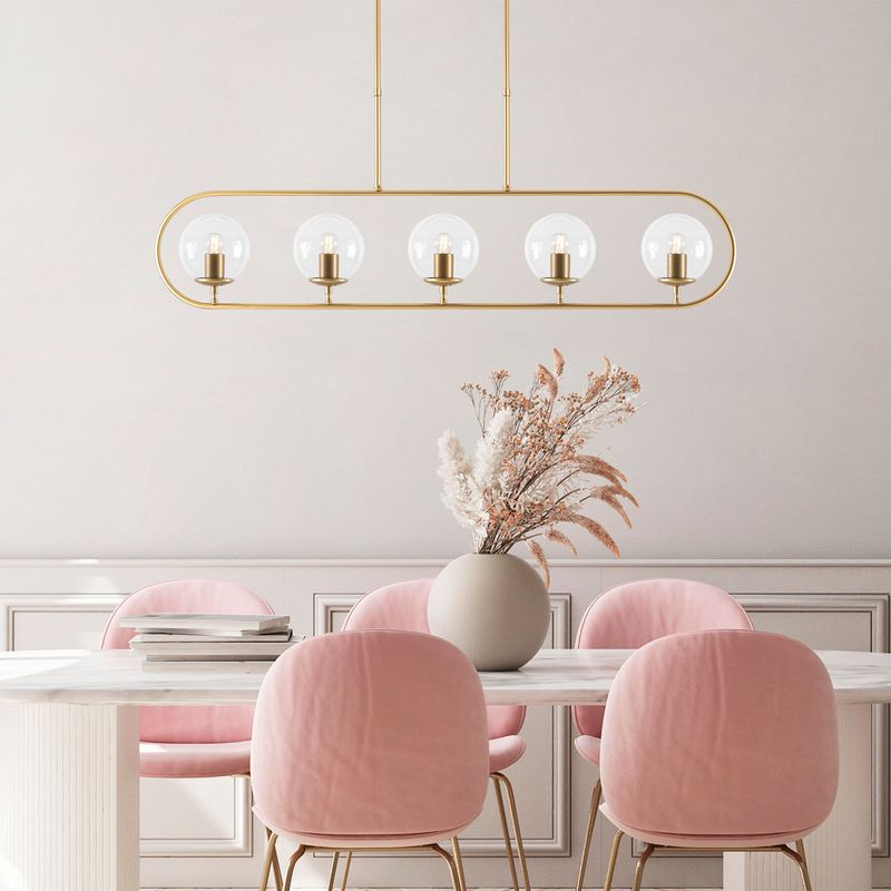 Casa si Gradina - Corpuri si surse de iluminat - Lustre si pendule - Candelabru, Opviq, metal, auriu lucios, 122x15 cm, inaltime reglabila 49-91 cm - Infinity.ro