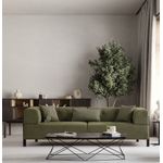 Casa si Gradina - Mobilier - Canapele si coltare - Canapele - Canapea 3 locuri, Hanah Home, lemn fag si pal, verde, 225x93x75 cm - Infinity.ro