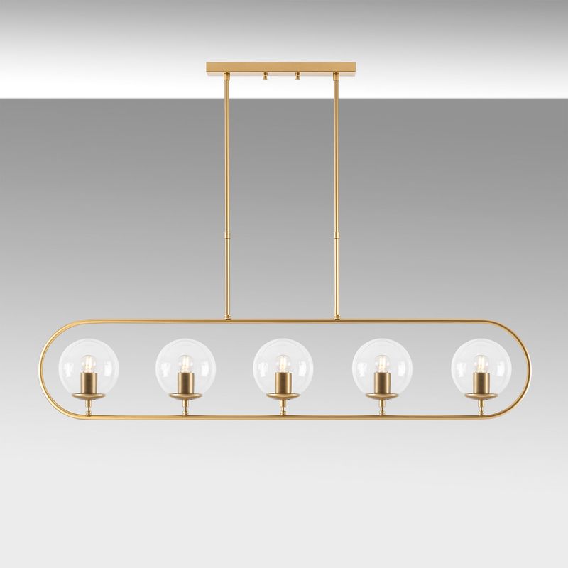 Casa si Gradina - Corpuri si surse de iluminat - Lustre si pendule - Candelabru, Opviq, metal, auriu lucios, 122x15 cm, inaltime reglabila 49-91 cm - Infinity.ro
