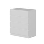 Casa si Gradina - Mobilier - Comode si corpuri - Comode - Comoda, Hanah Home, pal melaminat, alb, 80x46x92 cm - Infinity.ro