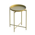 Casa si Gradina - Mobilier - Mese si birouri - Masute de cafea - Masuta de cafea, Hanah Home, metal, auriu, 46x46x56 cm, 491CRT1135 - Infinity.ro