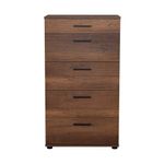 Casa si Gradina - Mobilier - Comode si corpuri - Comode - Comoda, Hanah Home, pal melaminat, nuc, 60x44x108 cm - Infinity.ro