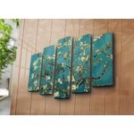 Casa si Gradina - Decoratiuni - Tablouri - Tablou decorativ canvas 5 piese, Wallxpert, multicolor, panza piele de caprioara, 105x70 cm - Infinity.ro