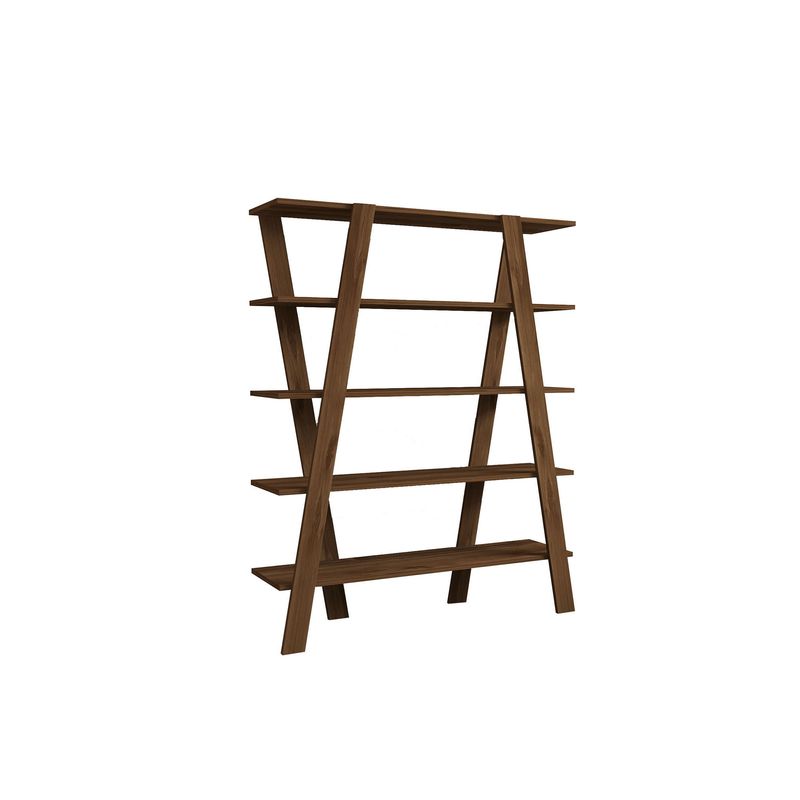 Casa si Gradina - Mobilier - Biblioteci si rafturi - Biblioteci - Biblioteca, Hanah Home, pal melaminat, nuc, 120x25x150 cm - Infinity.ro