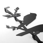 Casa si Gradina - Mobilier - Organizare si depozitare - Cuiere - Cuier de perete, Wallxpert, metal, negru, 62x42x2 cm - Infinity.ro