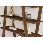 Casa si Gradina - Mobilier - Biblioteci si rafturi - Biblioteci - Biblioteca, Hanah Home, pal melaminat, nuc, 120x25x150 cm - Infinity.ro