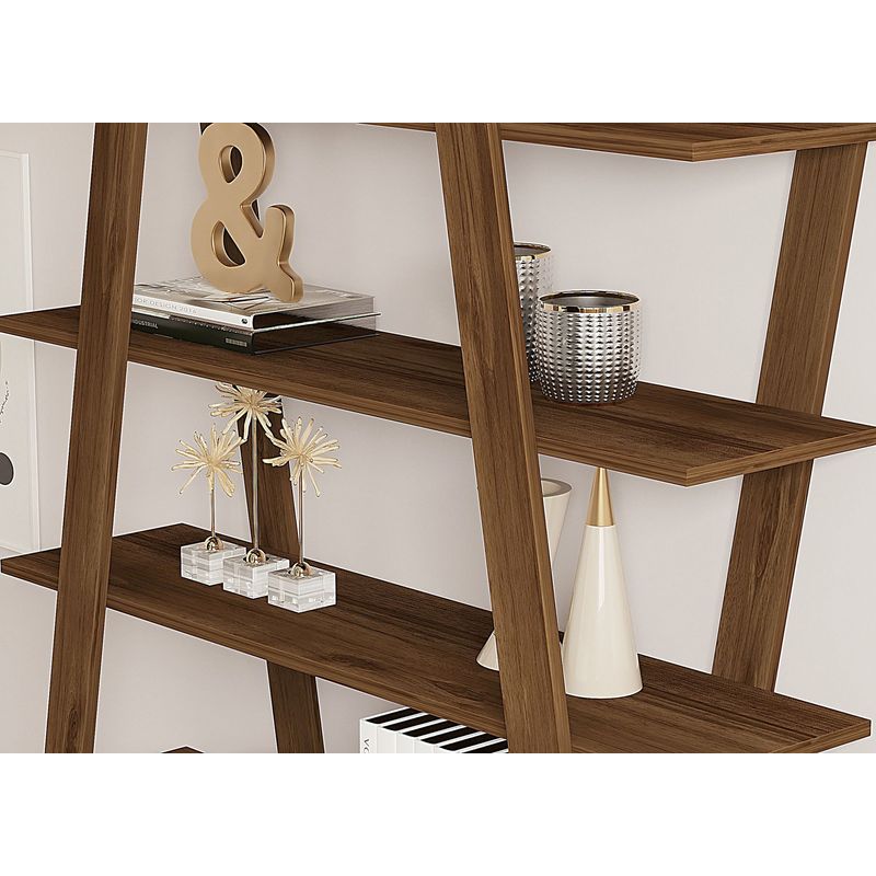 Casa si Gradina - Mobilier - Biblioteci si rafturi - Biblioteci - Biblioteca, Hanah Home, pal melaminat, nuc, 120x25x150 cm - Infinity.ro