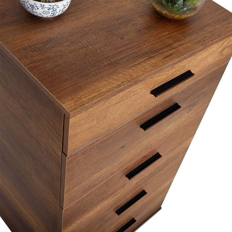 Casa si Gradina - Mobilier - Comode si corpuri - Comode - Comoda, Hanah Home, pal melaminat, nuc, 60x44x108 cm - Infinity.ro