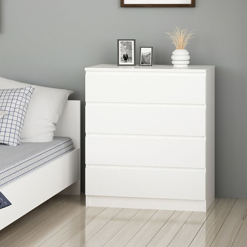 Casa si Gradina - Mobilier - Comode si corpuri - Comode - Comoda, Hanah Home, pal melaminat, alb, 80x46x92 cm - Infinity.ro