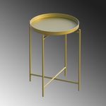 Casa si Gradina - Mobilier - Mese si birouri - Masute de cafea - Masuta de cafea, Hanah Home, metal, auriu, 46x46x56 cm, 491CRT1135 - Infinity.ro