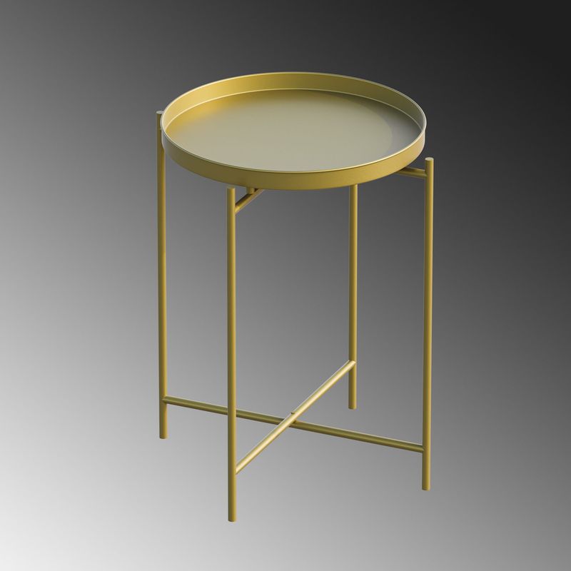Casa si Gradina - Mobilier - Mese si birouri - Masute de cafea - Masuta de cafea, Hanah Home, metal, auriu, 46x46x56 cm, 491CRT1135 - Infinity.ro