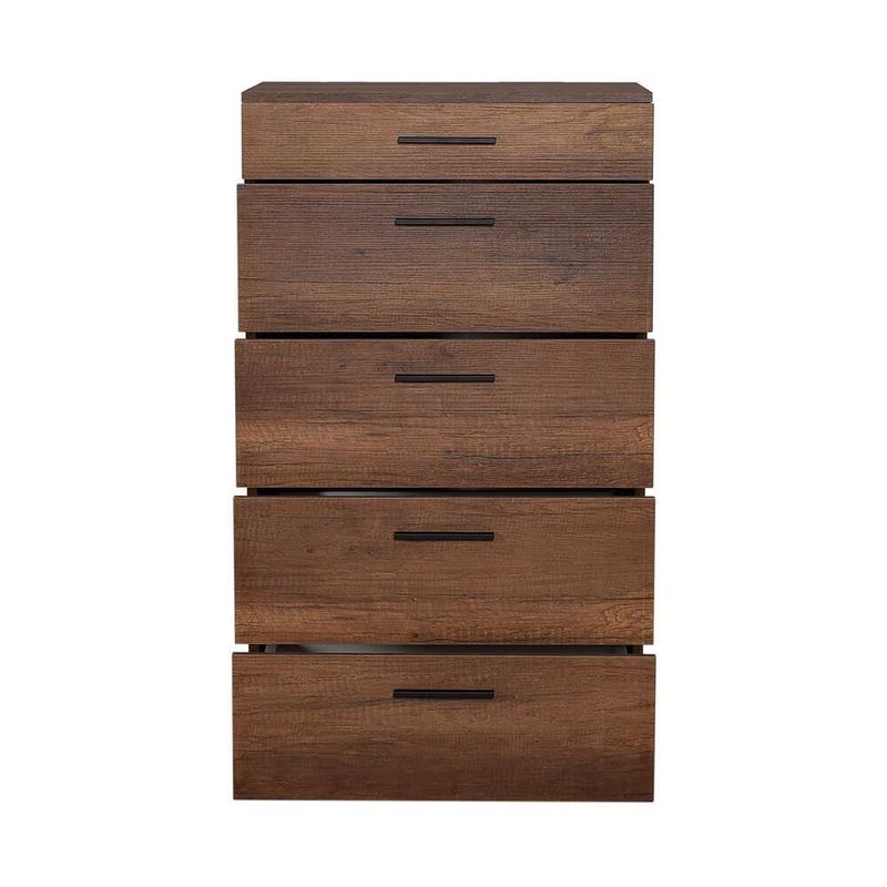 Casa si Gradina - Mobilier - Comode si corpuri - Comode - Comoda, Hanah Home, pal melaminat, nuc, 60x44x108 cm - Infinity.ro