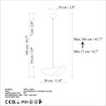 Casa si Gradina - Corpuri si surse de iluminat - Lustre si pendule - Candelabru, Opviq, metal, menta, 30x20x17-106 cm - Infinity.ro