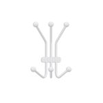 Casa si Gradina - Mobilier - Organizare si depozitare - Cuiere - Cuiere de perete, Wallxpert, metal, alb, 23x13x30 cm - Infinity.ro