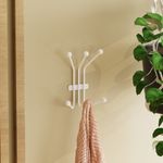 Casa si Gradina - Mobilier - Organizare si depozitare - Cuiere - Cuiere de perete, Wallxpert, metal, alb, 23x13x30 cm - Infinity.ro