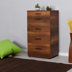 Casa si Gradina - Mobilier - Comode si corpuri - Comode - Comoda, Hanah Home, pal melaminat, nuc, 60x44x108 cm - Infinity.ro