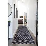 Casa si Gradina - Textile si covoare - Covoare - Covorase intrare - Covoras de intrare, Conceptum Hypnose, negru alb, 80x150 cm, 100% poliester, antiderapant, 882CHL2760 - Infinity.ro