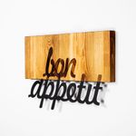 Casa si Gradina - Decoratiuni - Decoratiuni perete - Accesoriu decorativ de perete, Wallxpert, lemn si metal, nuc si negru, 58x34 cm, 899SKL2291 - Infinity.ro