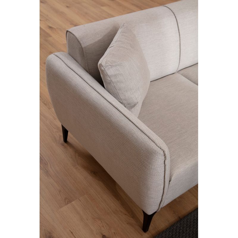 Casa si Gradina - Mobilier - Canapele si coltare - Canapele - Canapea 2 locuri, Hanah Home, lemn fag si pal, alb, 160x95x67 cm - Infinity.ro