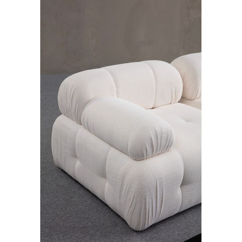 Casa si Gradina - Mobilier - Canapele si coltare - Coltare - Coltar, Atelier Del Sofa, lemn de fag si pal, alb, 190x160x95 cm, tapiterie poliester - Infinity.ro