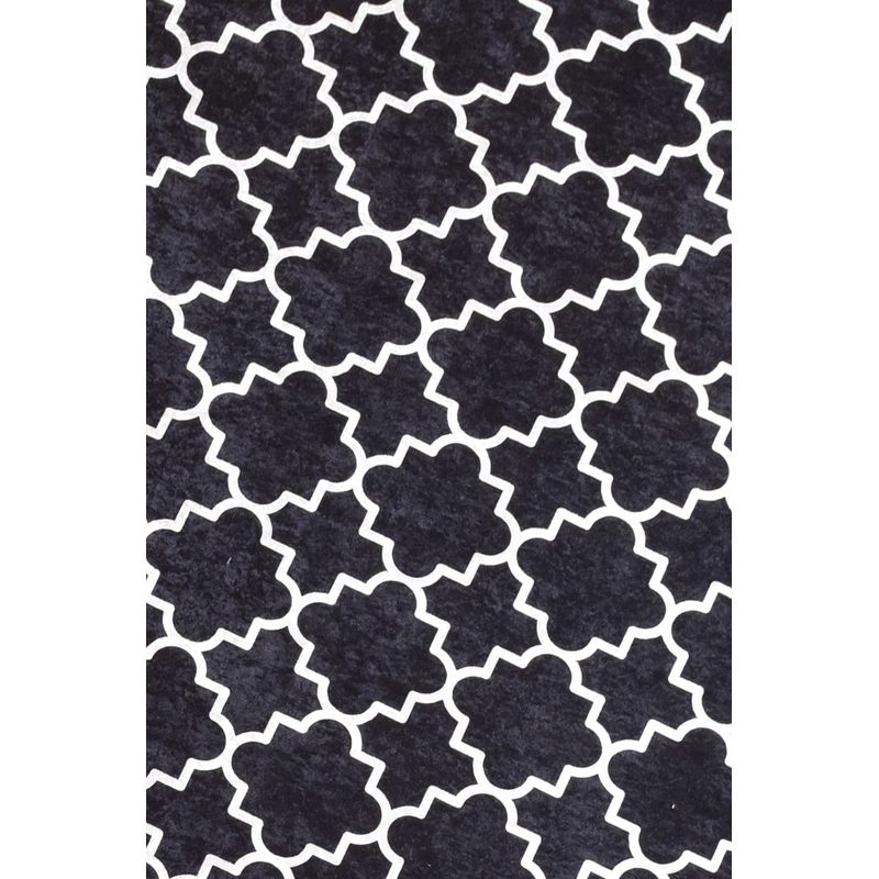 Casa si Gradina - Textile si covoare - Covoare - Covorase intrare - Covoras de intrare, Conceptum Hypnose, negru alb, 80x150 cm, 100% poliester, antiderapant, 882CHL2760 - Infinity.ro