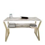 Casa si Gradina - Mobilier - Mese si birouri - Birouri - Birou, Hanah Home, pal melaminat, alb auriu, 120x60x72.8 cm, 875ZNA4574 - Infinity.ro