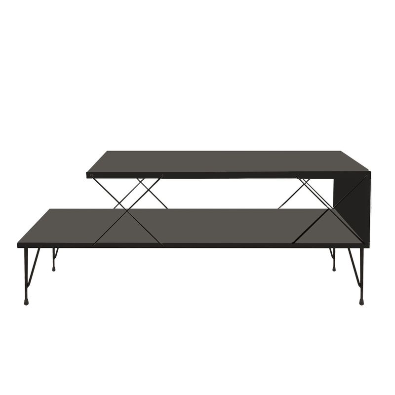 Casa si Gradina - Mobilier - Mese si birouri - Masute de cafea - Masuta de cafea, Hanah Home, pal melaminat, antracit, 100x50x40 cm - Infinity.ro