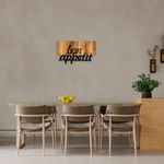 Casa si Gradina - Decoratiuni - Decoratiuni perete - Accesoriu decorativ de perete, Wallxpert, lemn si metal, nuc si negru, 58x34 cm, 899SKL2291 - Infinity.ro