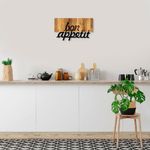 Casa si Gradina - Decoratiuni - Decoratiuni perete - Accesoriu decorativ de perete, Wallxpert, lemn si metal, nuc si negru, 58x34 cm, 899SKL2291 - Infinity.ro